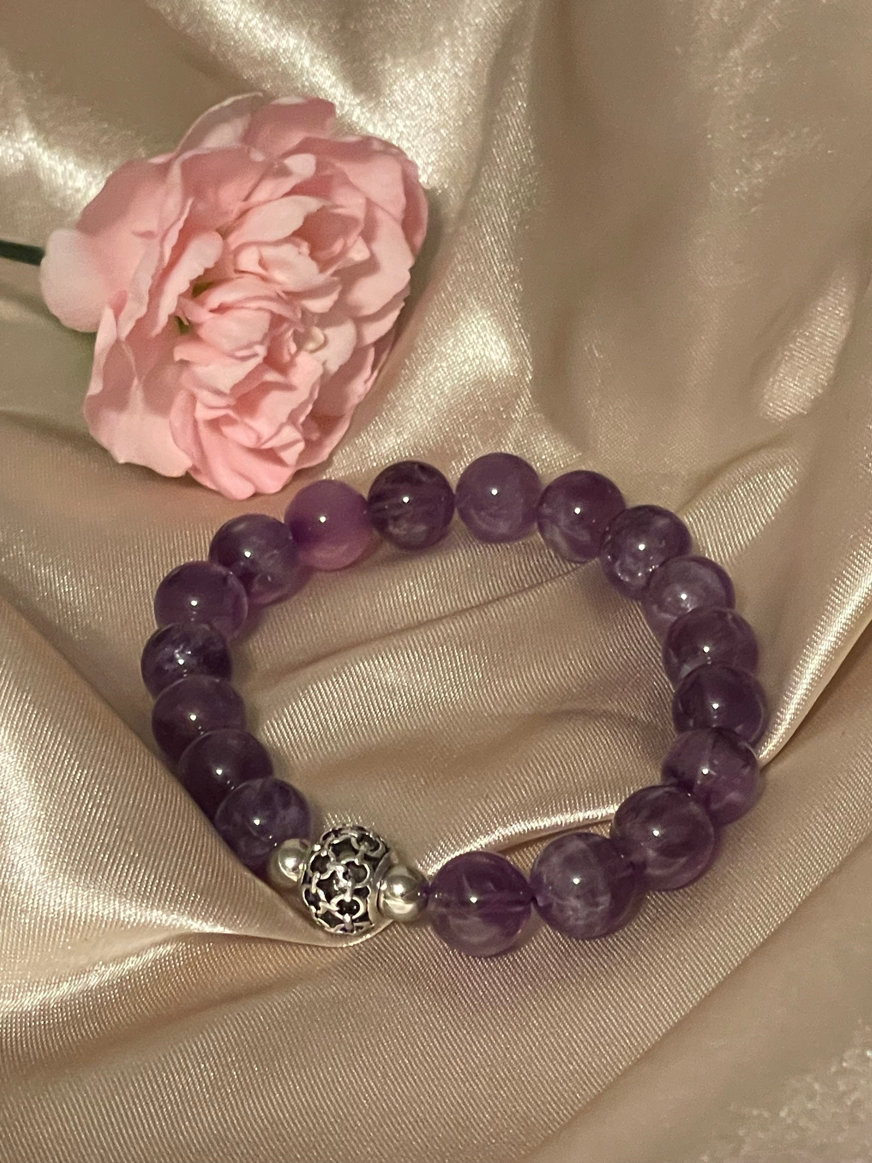 Amethyst bracelet with Spacer