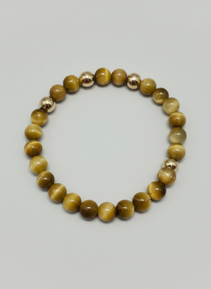 Golden Tiger with three gold spacer