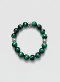 Green Tiger with silver spacer