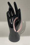 Rose Quartz 8mm with Hematite