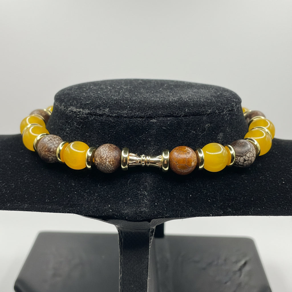 Display back of necklace gold filled screw clasps.