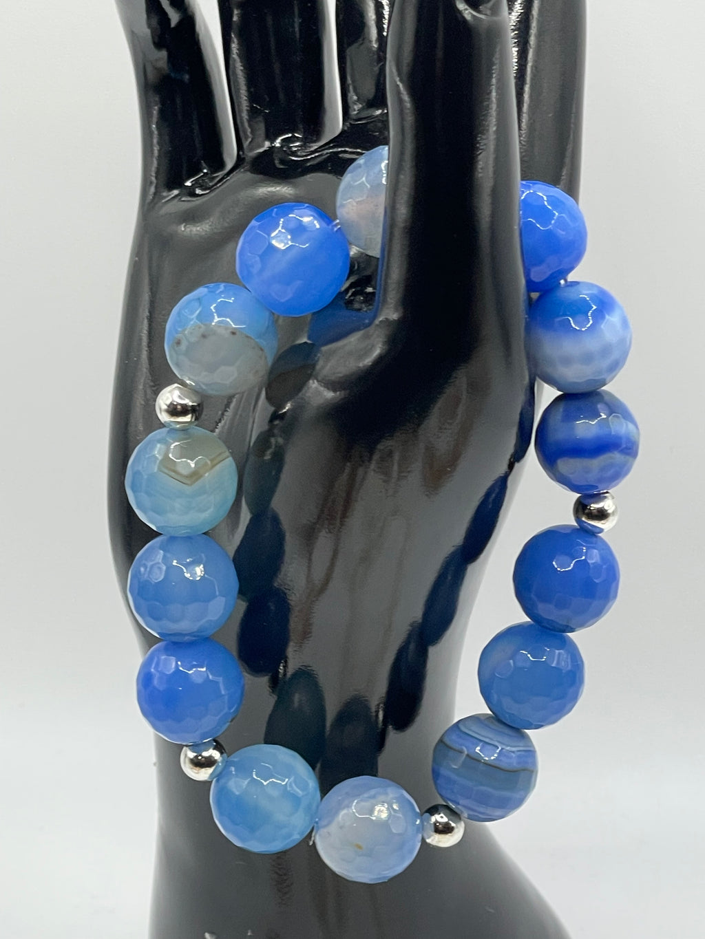 Blue Lagoon Faceted Agate Bracelet’s