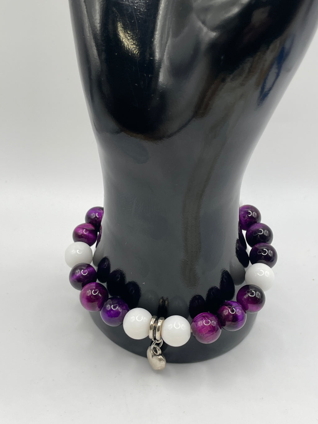 Enchanted Elegance - Purple & White Bracelet