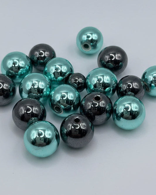 Magnetic Duality - Blue & Black Hematite (10mm)