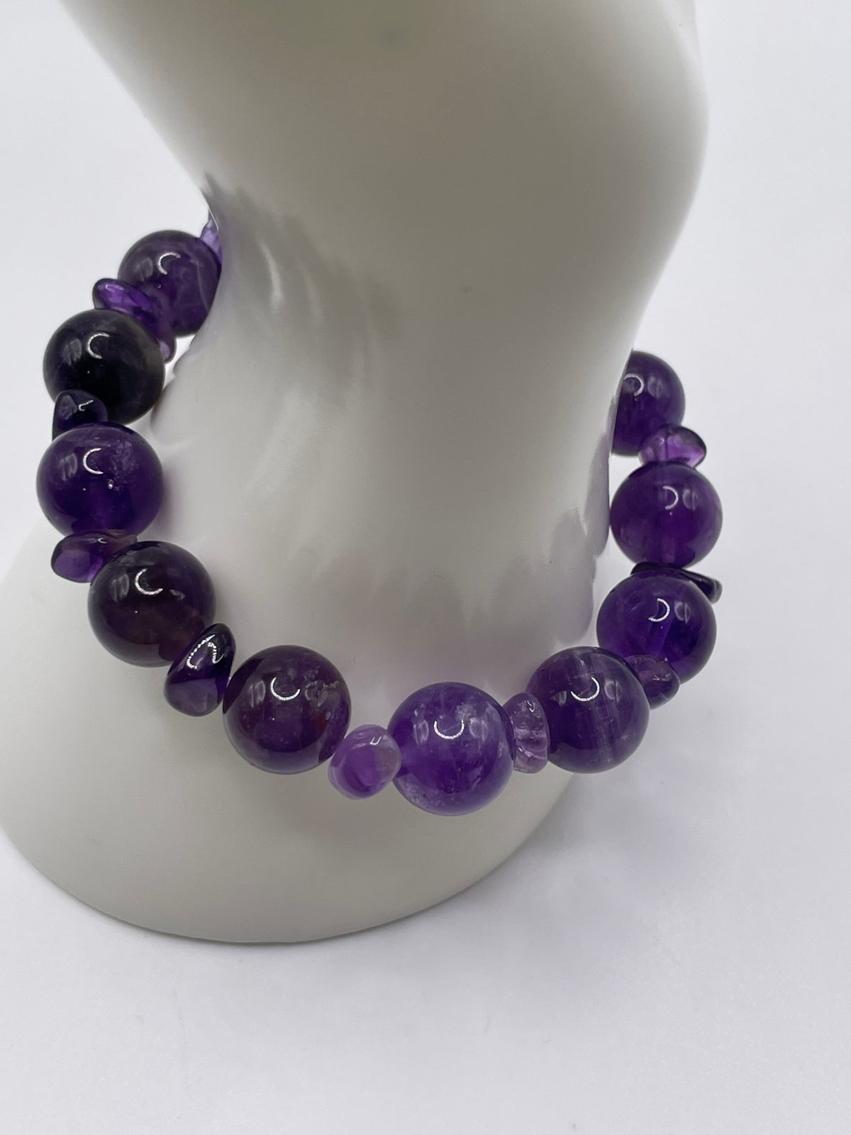 Irregular Amethyst Stone Bracelet