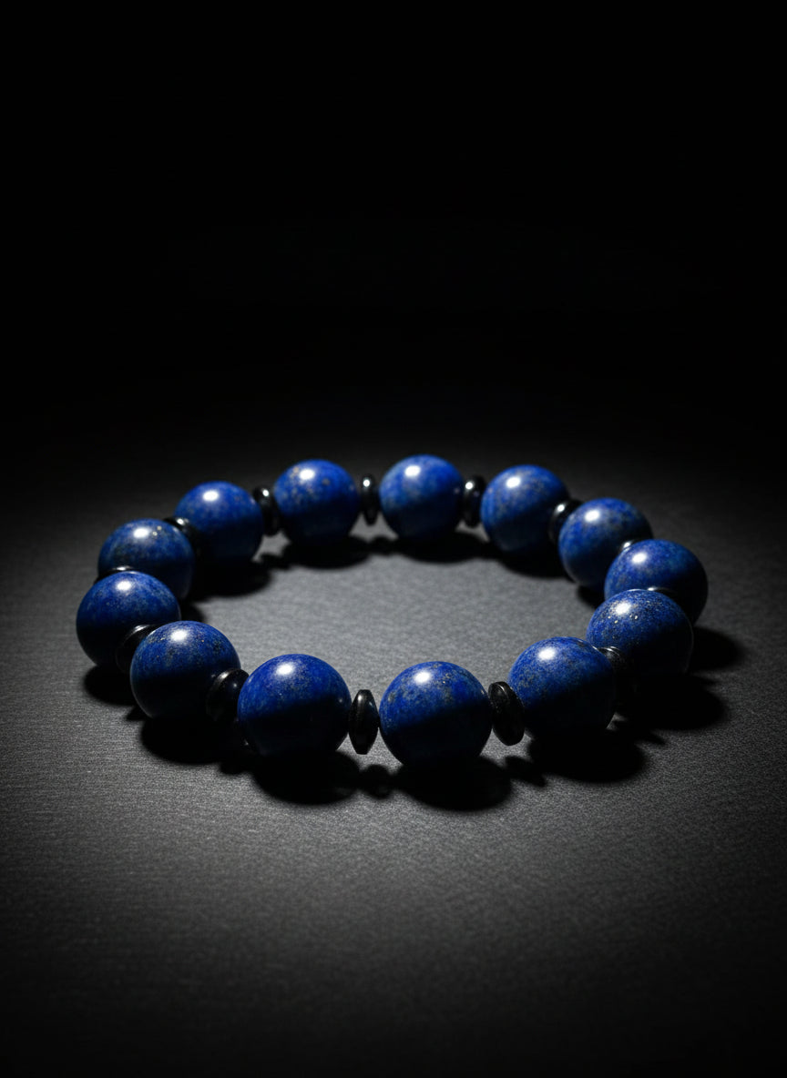 Lapis Lazuli with Hematite Bracelet