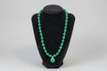 Malachite Necklace with Gold Spacers
