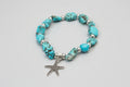 Turquoise and Silver Star charm