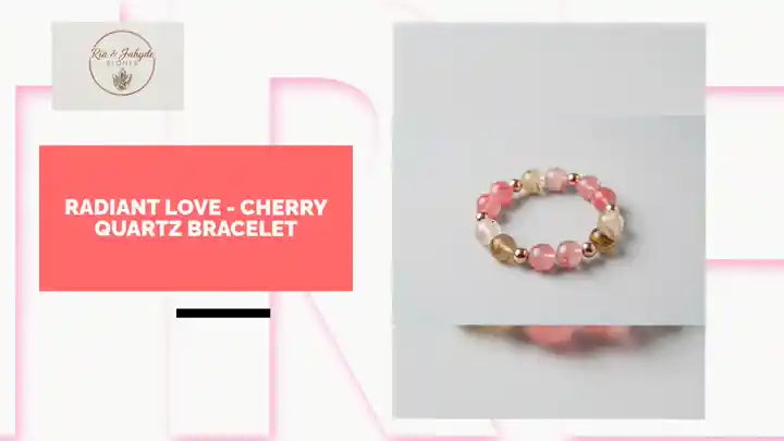 Radiant Love - Cherry Quartz Bracelet by@Outfy